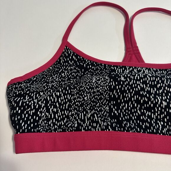 Fabletics Sports Bra Pink Black Dot Intimates & Sleepwear Snapdragon Reversible - Picture 9 of 10